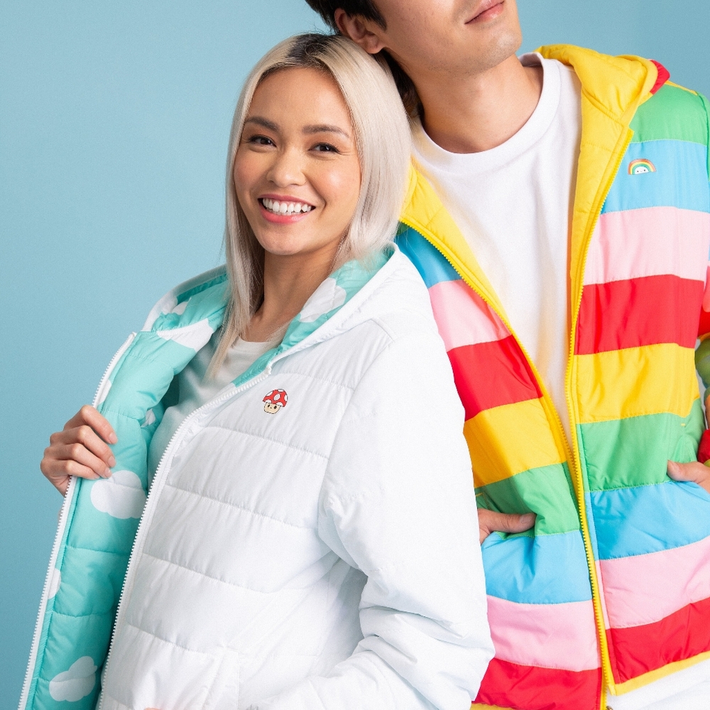 Guess Friends With You Reversible Puffer